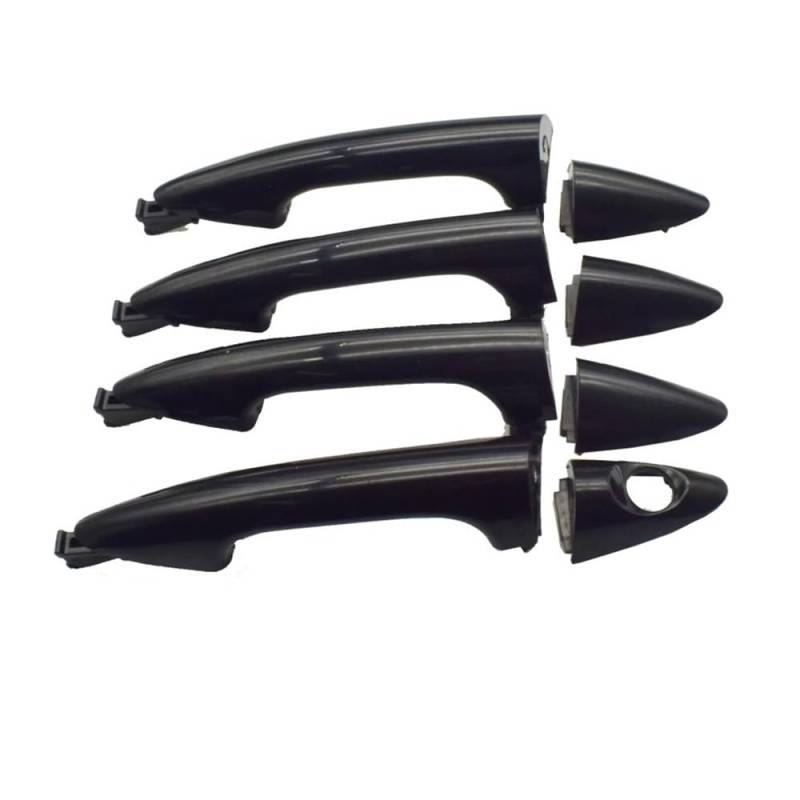 Auto Türgriff für Außen Schwarz Auto Auto Außen Außen Vorne Hinten Links Rechts Türgriff für für Accent 2012-2017 826611R050, 826621R060 von IPUDIS