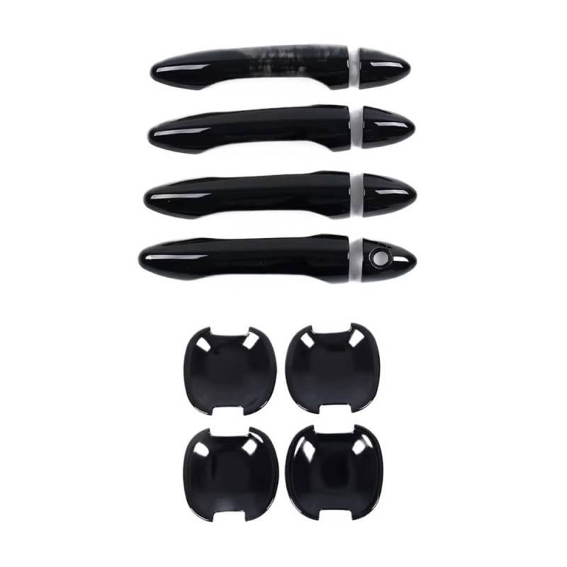 Auto Türgriff für Außen Schwarz Türgriff Abdeckung Außen Bowl Insert Trim Für Kia Für Sportage 2010 2011 2012 2013 2014 2015 Auto Styling zubehör von IPUDIS