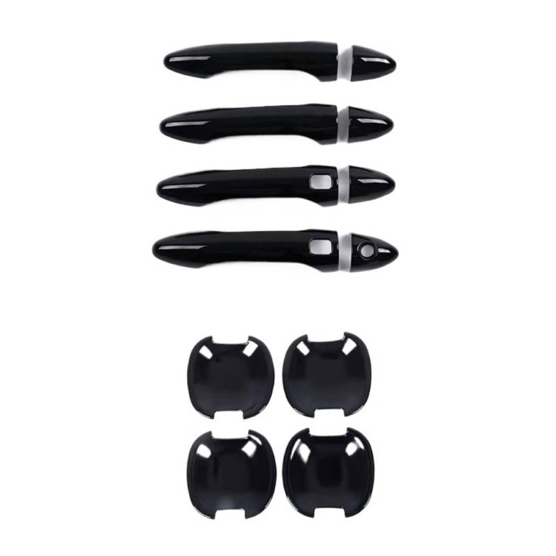 Auto Türgriff für Außen Schwarz Türgriff Abdeckung Außen Bowl Insert Trim Für Kia Für Sportage 2010 2011 2012 2013 2014 2015 Auto Styling zubehör von IPUDIS