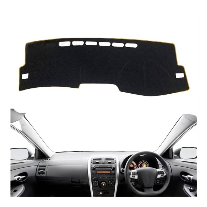 IPUDIS Armaturenbrett-Abdeckung Schutzpolster Für Für Corolla Für E140 140 2007–2013 Autozubehör Armaturenbrett Sonnenschutz Teppich Dashmat Teppich Armaturenbrett-Kissen von IPUDIS