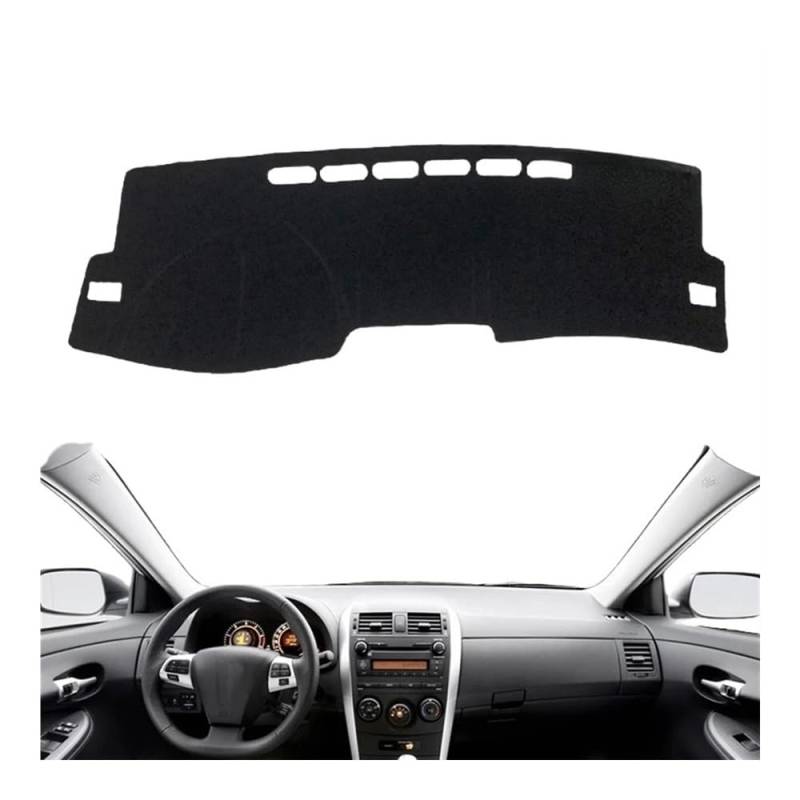 IPUDIS Armaturenbrett-Abdeckung Schutzpolster Für Für Corolla Für E140 140 2007–2013 Autozubehör Armaturenbrett Sonnenschutz Teppich Dashmat Teppich Armaturenbrett-Kissen von IPUDIS