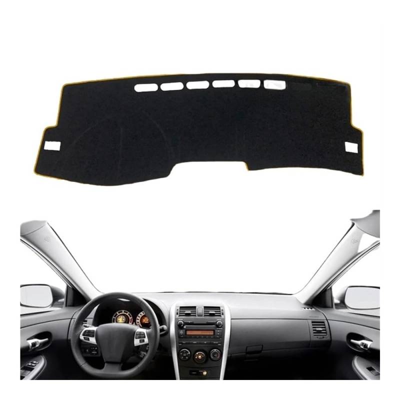 IPUDIS Armaturenbrett-Abdeckung Schutzpolster Für Für Corolla Für E140 140 2007–2013 Autozubehör Armaturenbrett Sonnenschutz Teppich Dashmat Teppich Armaturenbrett-Kissen von IPUDIS