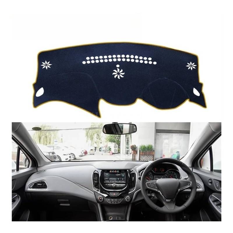 IPUDIS Armaturenbrett-Abdeckung Schutzpolster Für Für Cruze Für MK2 2016–2019 Autozubehör Armaturenbrett Sonnenschutz Teppich Teppich Armaturenbrett-Kissen von IPUDIS