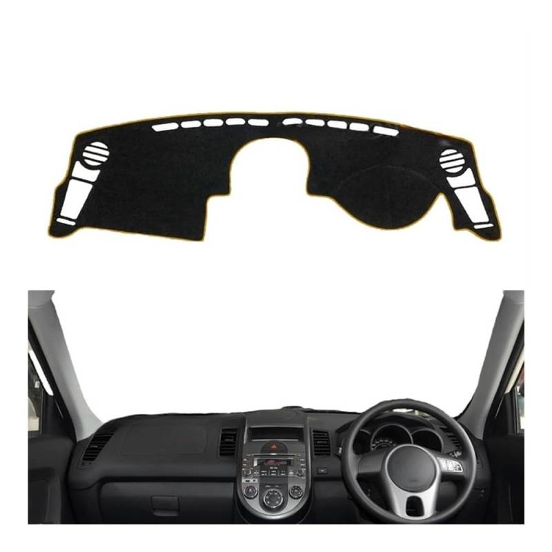 IPUDIS Armaturenbrett-Abdeckung Schutzpolster Für KIA Für Soul 2009 2010 2011 2012 2013 Für AM Autozubehör Armaturenbrett Sonnenschutz Teppich Teppich Armaturenbrett-Kissen von IPUDIS