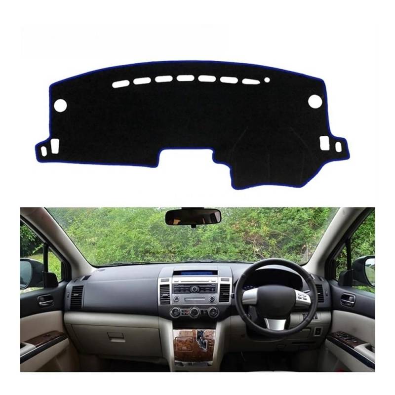 IPUDIS Armaturenbrett-Abdeckung Schutzpolster Für Mazda 8 Für MPV 2006~2016 Für LY Autozubehör Armaturenbrett-Sonnenschutzteppich 2007 2008 2009 2014 Teppich Armaturenbrett-Kissen von IPUDIS