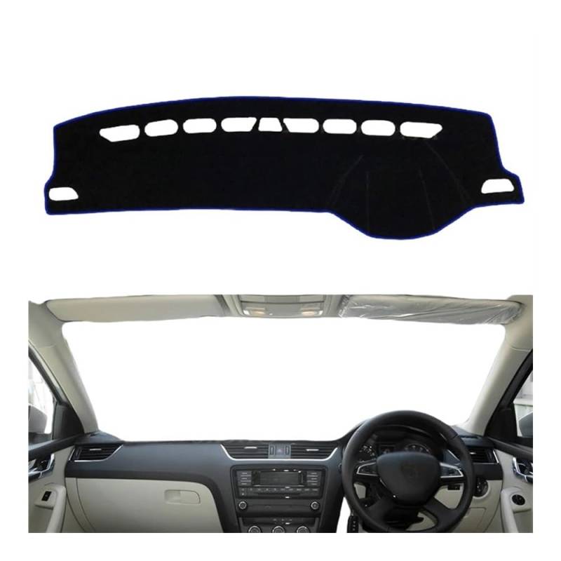 IPUDIS Armaturenbrett-Abdeckung Schutzpolster Für Skoda Für Octavia 3 Für A7 Für MK3 Für 5E 2014–2019 Autozubehör Armaturenbrett Sonnenschutz Teppich Teppich Armaturenbrett-Kissen von IPUDIS