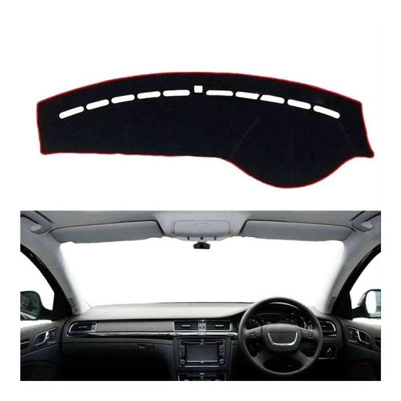 IPUDIS Armaturenbrett-Abdeckung Schutzpolster Für Skoda Für Superb 2 Für B6 Für 3T 2009–2015 Autozubehör Armaturenbrett Sonnenschutz Teppich 2011 2012 2013 Teppich Armaturenbrett-Kissen von IPUDIS