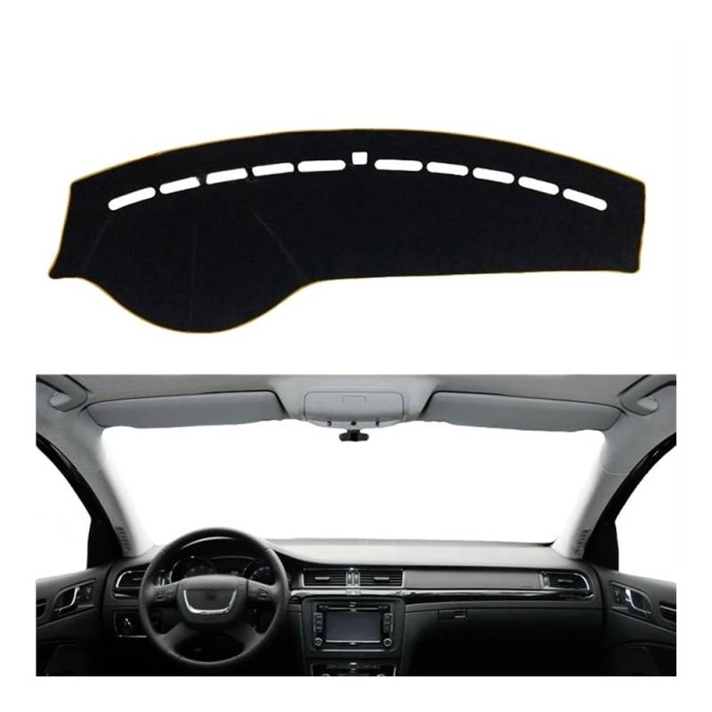 IPUDIS Armaturenbrett-Abdeckung Schutzpolster Für Skoda Für Superb 2 Für B6 Für 3T 2009–2015 Autozubehör Armaturenbrett Sonnenschutz Teppich 2011 2012 2013 Teppich Armaturenbrett-Kissen von IPUDIS