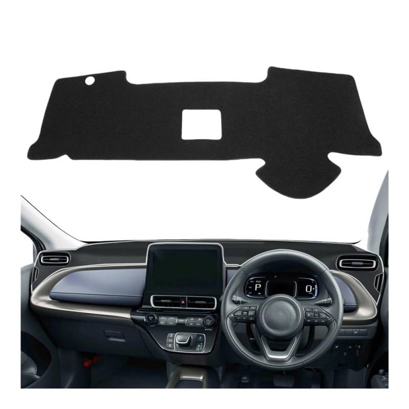 IPUDIS Armaturenbrettmatte Dashmat Für Für Aqua Für Prius C 2021-2023 Armaturenbrettabdeckung Pad Autozubehör Sonnenschutz Schutzteppich Teppich Armaturenbrett-Kissen von IPUDIS