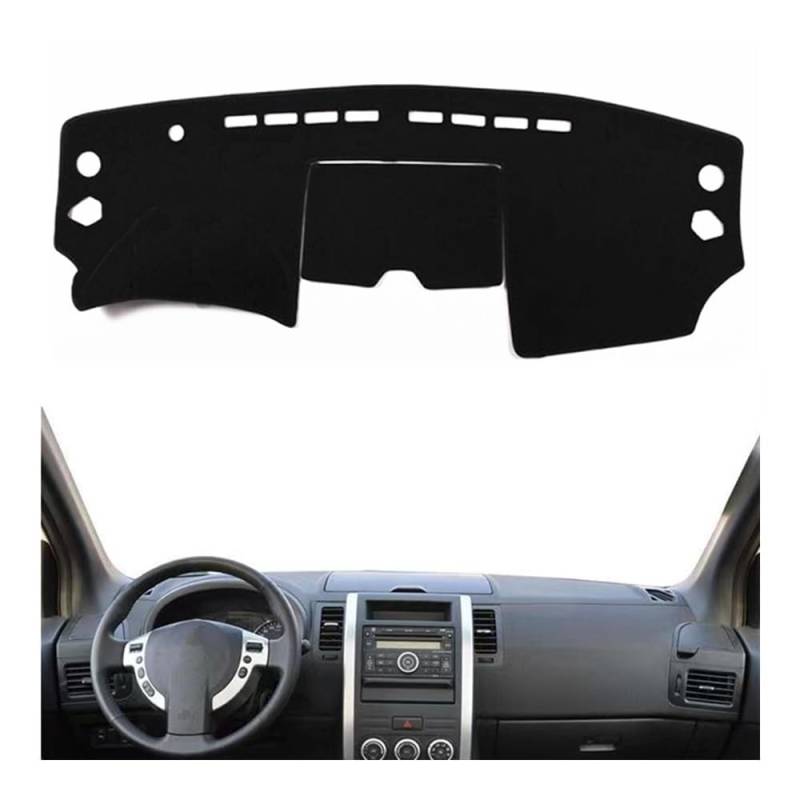IPUDIS Auto Armaturenbrett Abdeckung Sonnenblende Matte Pad Für X-Trail Für Xtrail Für T31 2008-2013 Dash Schützen Teppich Zubehör Teppich Armaturenbrett-Kissen von IPUDIS