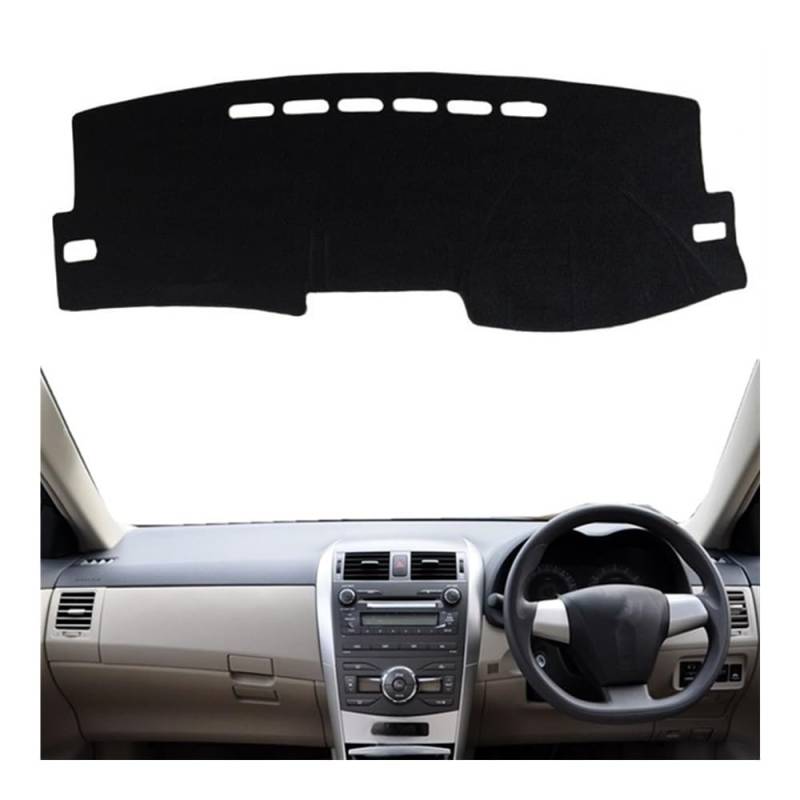 IPUDIS Auto Dashboard Abckung Matte Pad Für Für Corolla Für Axio Für Fielr 2006-2013 Dashmat Dash Sonnenschutzdach Schützen Teppich Teppich Zubehör Teppich Armaturenbrett-Kissen von IPUDIS