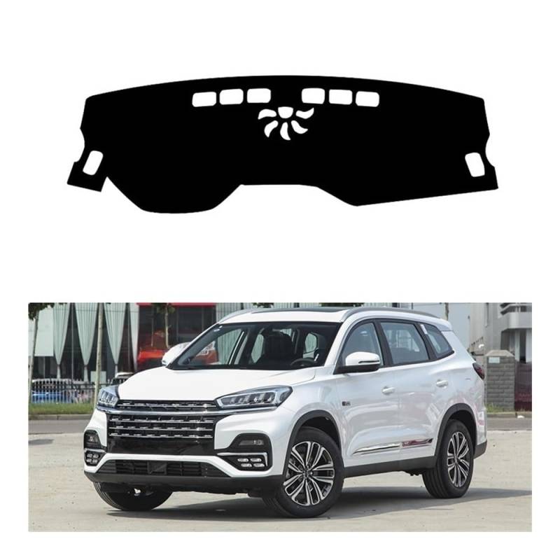 IPUDIS Für Chery Für Tiggo 8 2019-2023 Für Tiggo8 Auto Dashboard Abdeckung Vermeiden Licht Pad Instrument Plattform Schreibtisch Schutz Matte Teppich Teppich Armaturenbrett-Kissen von IPUDIS