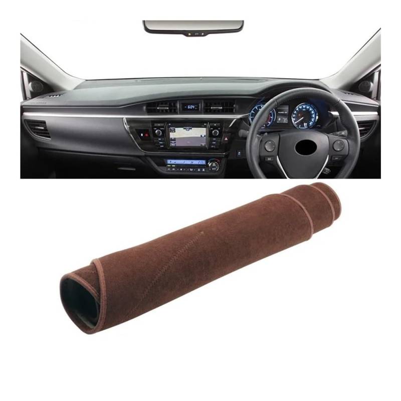 IPUDIS Für Für Corolla Für E180 2014-2018 Auto-Armaturenbrett-Abdeckung Sonnenschutzmatte Vermeiden Sie Lichtpads rutschfeste Schutzteppiche Teppich Armaturenbrett-Kissen von IPUDIS
