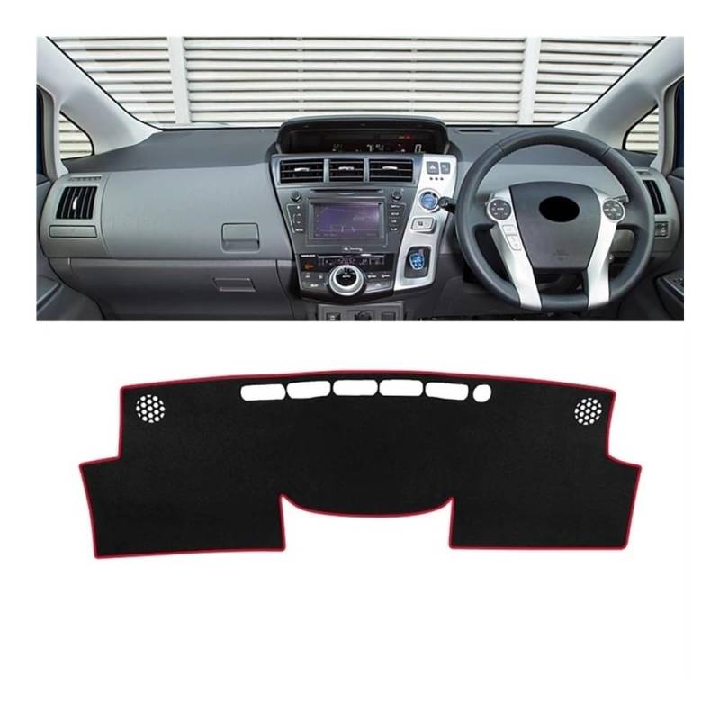 IPUDIS Für Für Prius V 2012-2019 Auto Dashboard Abdeckung Instrument Panel Teppiche Vermeiden Licht Schutz Pads Teppich Armaturenbrett-Kissen von IPUDIS