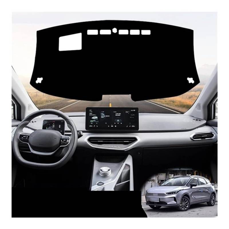 IPUDIS Für Geely Für Geometry C 2020-2022 Auto Dashboard Vermein Licht Pad Instrument Plattform Schreibtisch Abckung Schutz Matte Dash Teppich Teppich Armaturenbrett-Kissen von IPUDIS