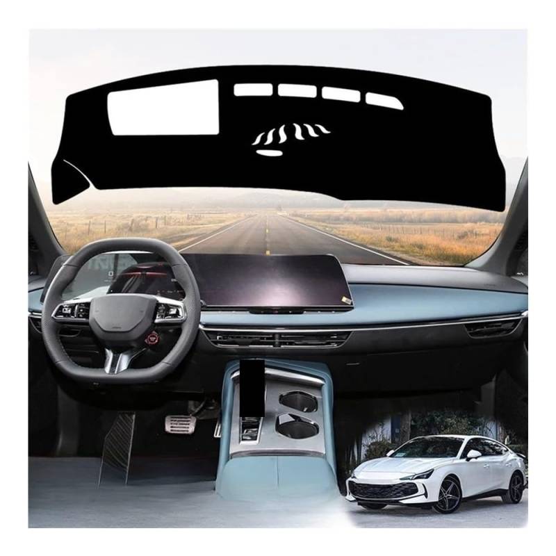 IPUDIS Für MG 7 Für MG7 2023 Auto Dashboard Vermein Licht Pad Instrument Plattform Schreibtisch Abckung Schutz Matte Dash Teppich Zubehör Teppich Armaturenbrett-Kissen von IPUDIS