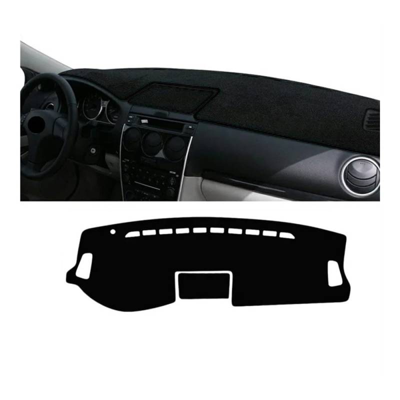 IPUDIS Für Mazda 6 Für GG 2002 2003 2004 2005 2006 2007 Auto-Armaturenbrett-Abdeckung Vermeiden Sie Lichtpads rutschfeste Teppiche Schutzhülle Zubehör Teppich Armaturenbrett-Kissen von IPUDIS