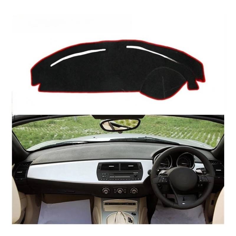 IPUDIS Für Z4 Für E85 2003 2004 2005 2006 2007 2008 Dashboard Abdeckung Pad Schutzhülle Auto Dash Board Sonnenschutz Teppich Kissen Rutschfester Teppich Teppich Armaturenbrett-Kissen von IPUDIS