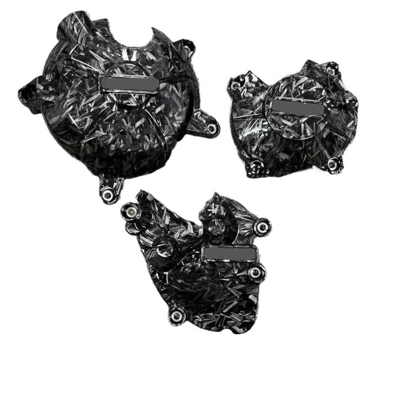 Kurbelgehäuse Motordeckel Motocross-Zubehör Motorabdeckungsschutz für ZX6R 636 ZX-6R 2007-2024 von IPUDIS