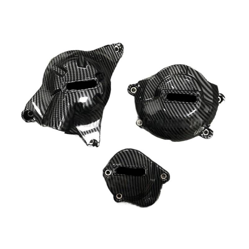 Kurbelgehäuse Motordeckel Motorrad Motor Abdeckung Für YZF R6 2006-2023 Motorrad Lichtmaschine Kupplung Schutz Abdeckung Zubehör von IPUDIS