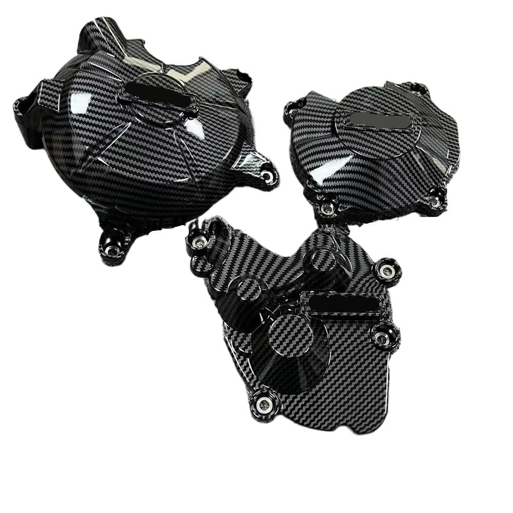 Kurbelgehäuse Motordeckel Motorrad-Sekundärmotor-Abdeckungsschutz-Set für ZX-6R 2007–2023 Kurbelgehäuse Motordeckel Motorrad-Sekundärmotor-Abdeckungsschutz-Set für ZX-6R 2007–2023 von IPUDIS