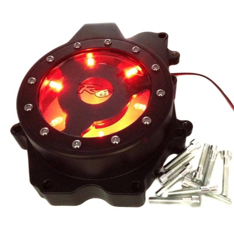 Kurbelgehäuse Motordeckel Motorrad Stator Motorabdeckung für YZF-R6S 2006–2009 YZF-R6 2003–2006 Motorradteile und Zubehör von IPUDIS