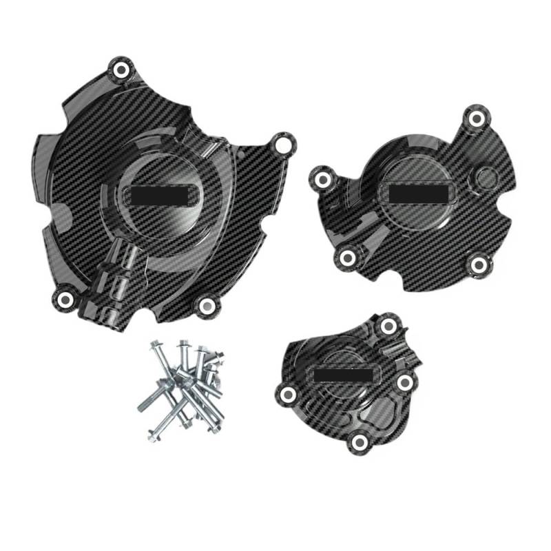 Kurbelgehäuse Motordeckel Motorräder Motorabdeckung für MT10 MT-10 2015-2023 Sekundärer Motorabdeckungssatz Schutz von IPUDIS