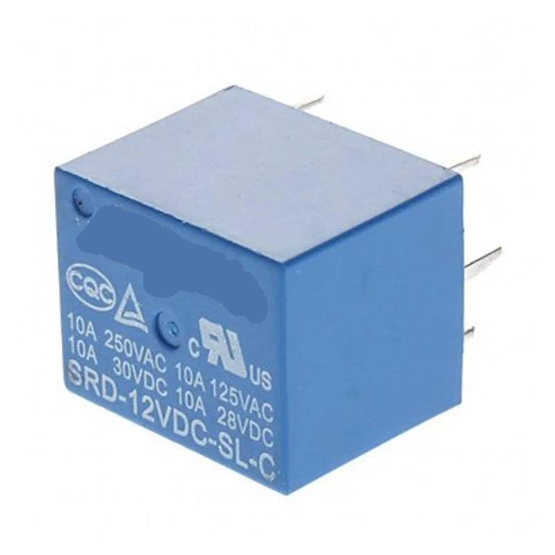 100Pcs 12V DC Power Relay SRD-12VDC-SL-C T73-12V 5Pin PCB Type IPWWUTTH von IPWWUTTH