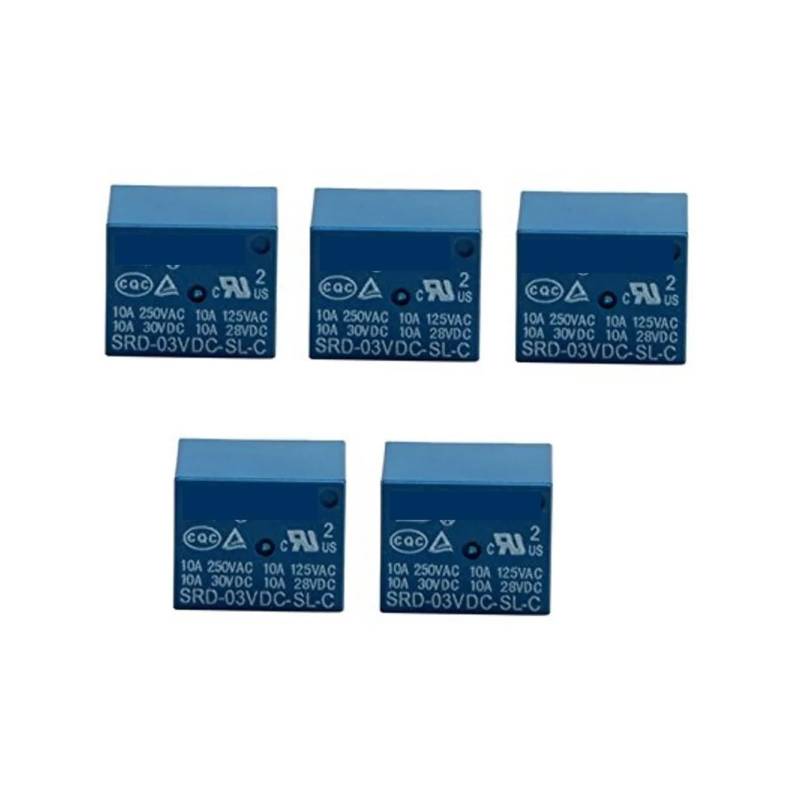 100pcs SRD-03VDC-SL-C 3VDC 10A 250 VAC Power relay PCB Type T73-3V 5 feet SRD-3VDC-SL-C 3V 250VAC IPWWUTTH von IPWWUTTH