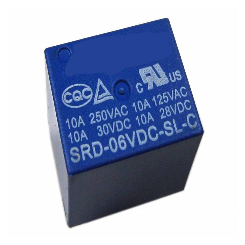 50PCS 6 V DC Power Relay SRD-06VDC-SL-C SRD-6VDC-SL-C T73-6V 10A 250VAC 5Pin PCB Type relay and IPWWUTTH von IPWWUTTH