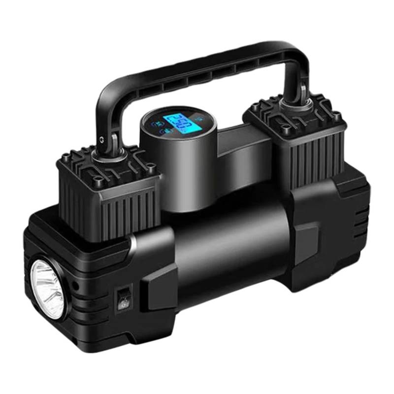 12V 150PSI Elektrischer Reifenfüller mit Manometer, Doppelzylinder und LED-Licht(Digital Gauge) von IPZRKJRPF