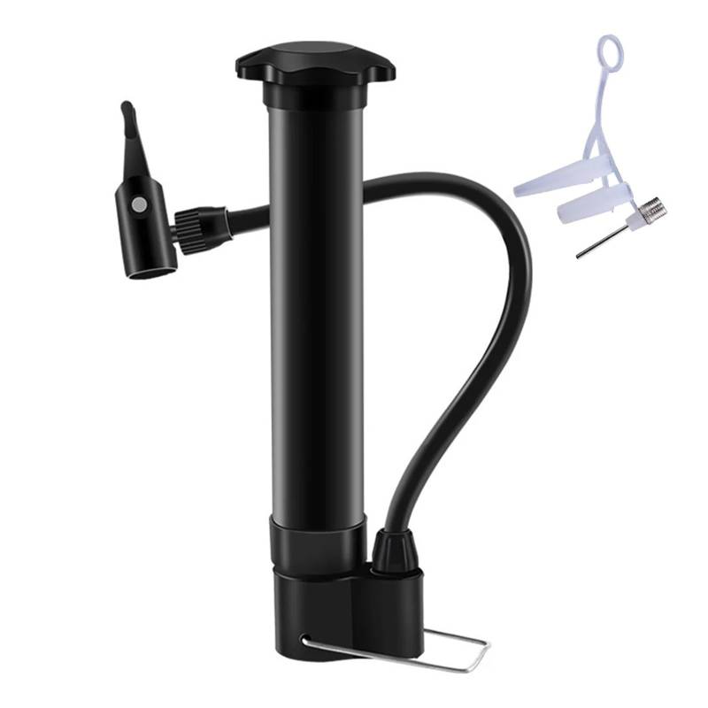 Tragbare Fahrradpumpe 80PSI Leichte Ballon-Handpumpe MTB(Black) von IPZRKJRPF