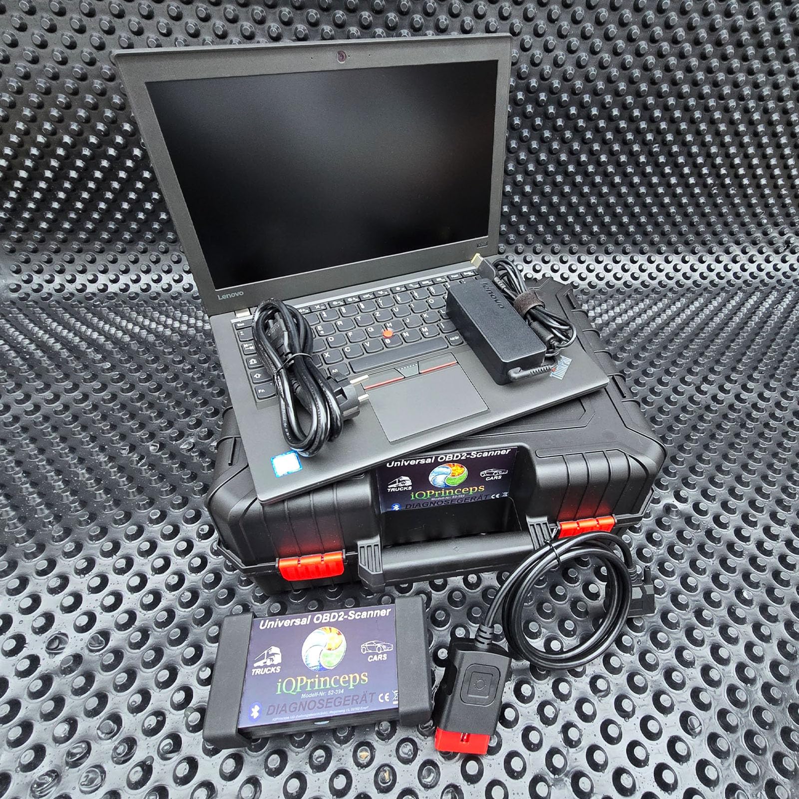 IQPrinceps OBD2 KFZ Profi Diagnosegerät – Werkstatt-Fehlerauslesegerät für PKW, LKW & Transporter, inkl. Bluetooth, vorinstalliertem Laptop, einsatzbereit mit Service- und Echtzeitfunktionen IQPrinceps OBD2 KFZ Profi Diagnosegerät – Werkstatt-Fehlerauslesegerät für PKW, LKW & Transporter, inkl. Bluetooth, vorinstalliertem Laptop, einsatzbereit mit Service- und Echtzeitfunktionen von IQPrinceps