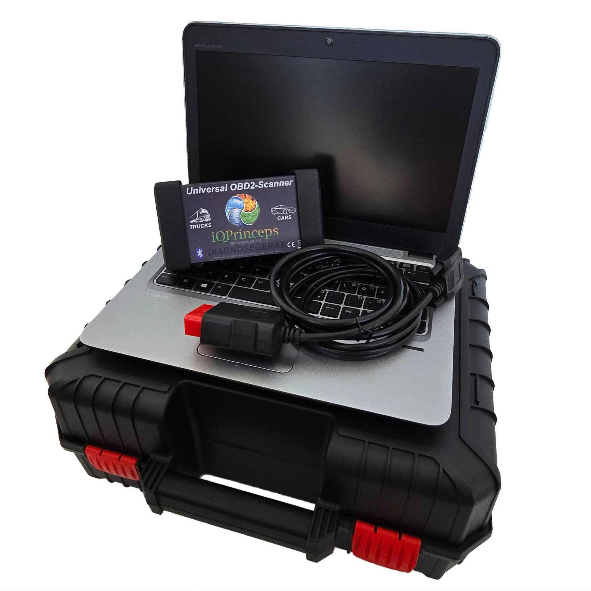 IQPrinceps OBD2 KFZ Profi Diagnosegerät – Werkstatt-Fehlerauslesegerät für PKW, LKW & Transporter, inkl. Bluetooth, vorinstalliertem Laptop, einsatzbereit mit Service- und Echtzeitfunktionen IQPrinceps OBD2 KFZ Profi Diagnosegerät – Werkstatt-Fehlerauslesegerät für PKW, LKW & Transporter, inkl. Bluetooth, vorinstalliertem Laptop, einsatzbereit mit Service- und Echtzeitfunktionen von IQPrinceps