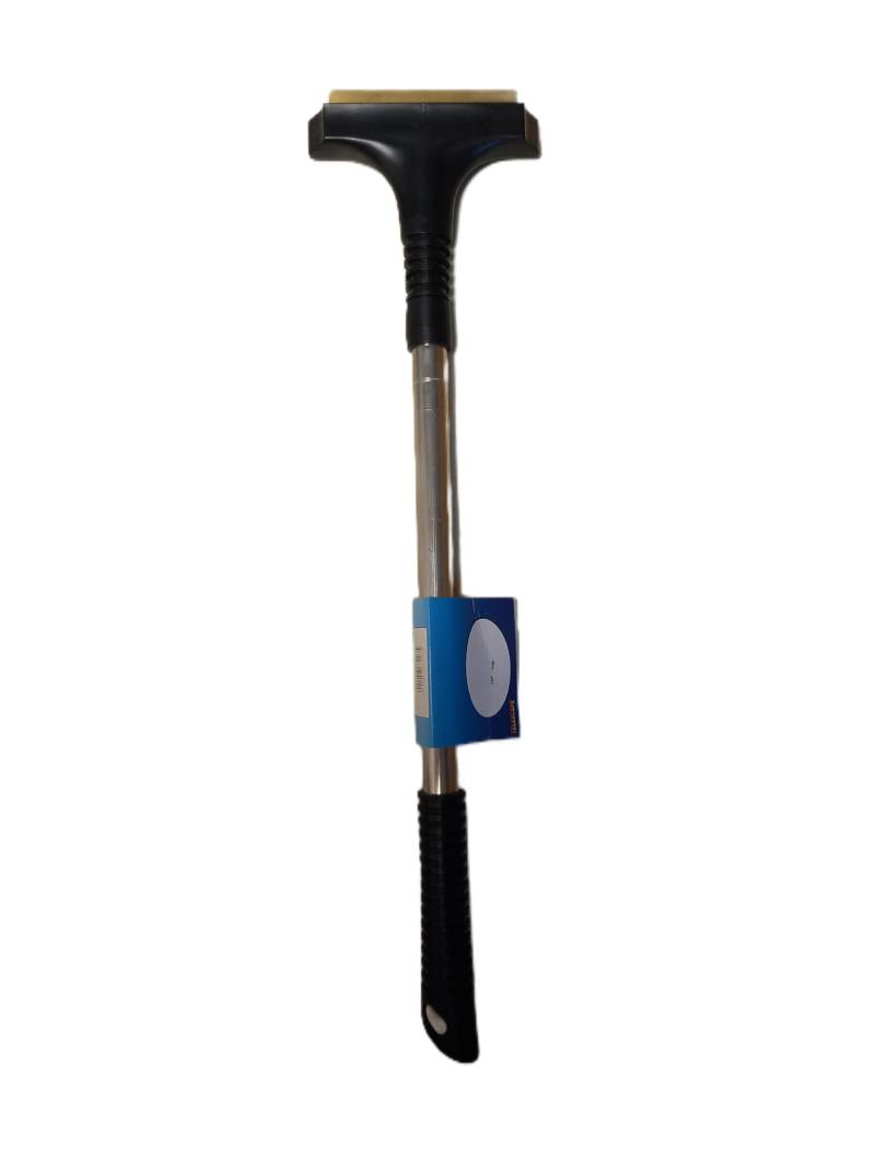 Deluxe High Impact Polystyrol Eiskratzer mit teleskopischem geriffeltem Griff, Gummiabzieher, Messing-Schaber von ISE