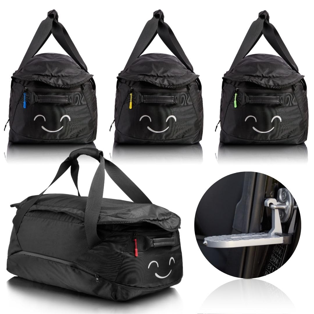 ISIBELL® Dachbox 4 er Taschen Set mit Trittstufe für einfaches Be und Entladen und Identifikaitonsmarker/Duffel Bag/dachbox Taschen/Tasche für dachbox ISIBELL® Dachbox 4 er Taschen Set mit Trittstufe für einfaches Be und Entladen und Identifikaitonsmarker/Duffel Bag/dachbox Taschen/Tasche für dachbox von ISIBELL