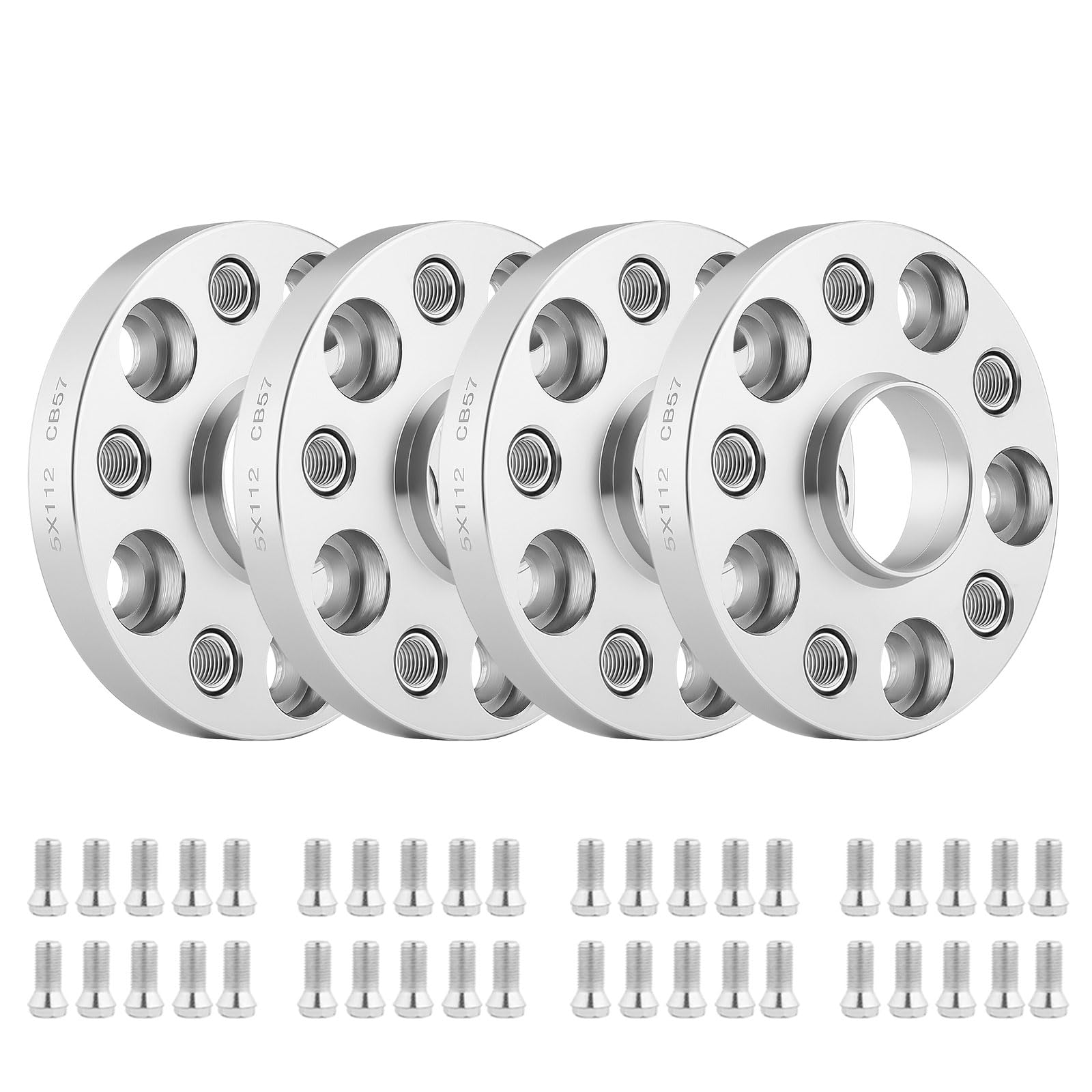ISINEVER 4 Stück Spurplatten Spurverbreiterung 5x112 40mm 4x20mm Ø57mm Kompatibel mit VW Caddy EOS Golf Kompatibel mit SEAT Kompatibel mit SKODA Octavia mit Radschrauben M14x1.5X25mm Distanzscheiben ISINEVER 4 Stück Spurplatten Spurverbreiterung 5x112 40mm 4x20mm Ø57mm Kompatibel mit VW Caddy EOS Golf Kompatibel mit SEAT Kompatibel mit SKODA Octavia mit Radschrauben M14x1.5X25mm Distanzscheiben von ISINEVER