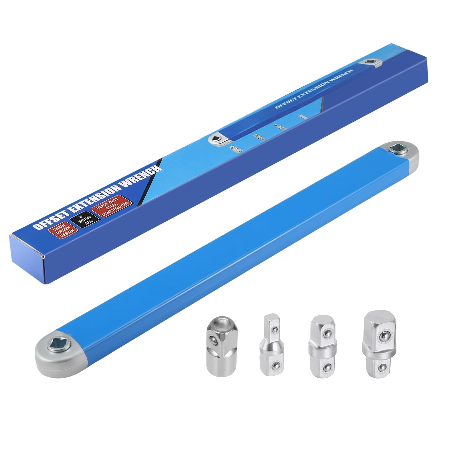ISINEVER Gekröpfter Verlängerungsschlüssel Universal Offset Extension Wrench mit 1/2", 1/4" und 3/8" Antriebsadapter Offset Verlängerungsschlüssel für Mechaniker Garagenhandwerker Extension Wrench ISINEVER Gekröpfter Verlängerungsschlüssel Universal Offset Extension Wrench mit 1/2", 1/4" und 3/8" Antriebsadapter Offset Verlängerungsschlüssel für Mechaniker Garagenhandwerker Extension Wrench von ISINEVER