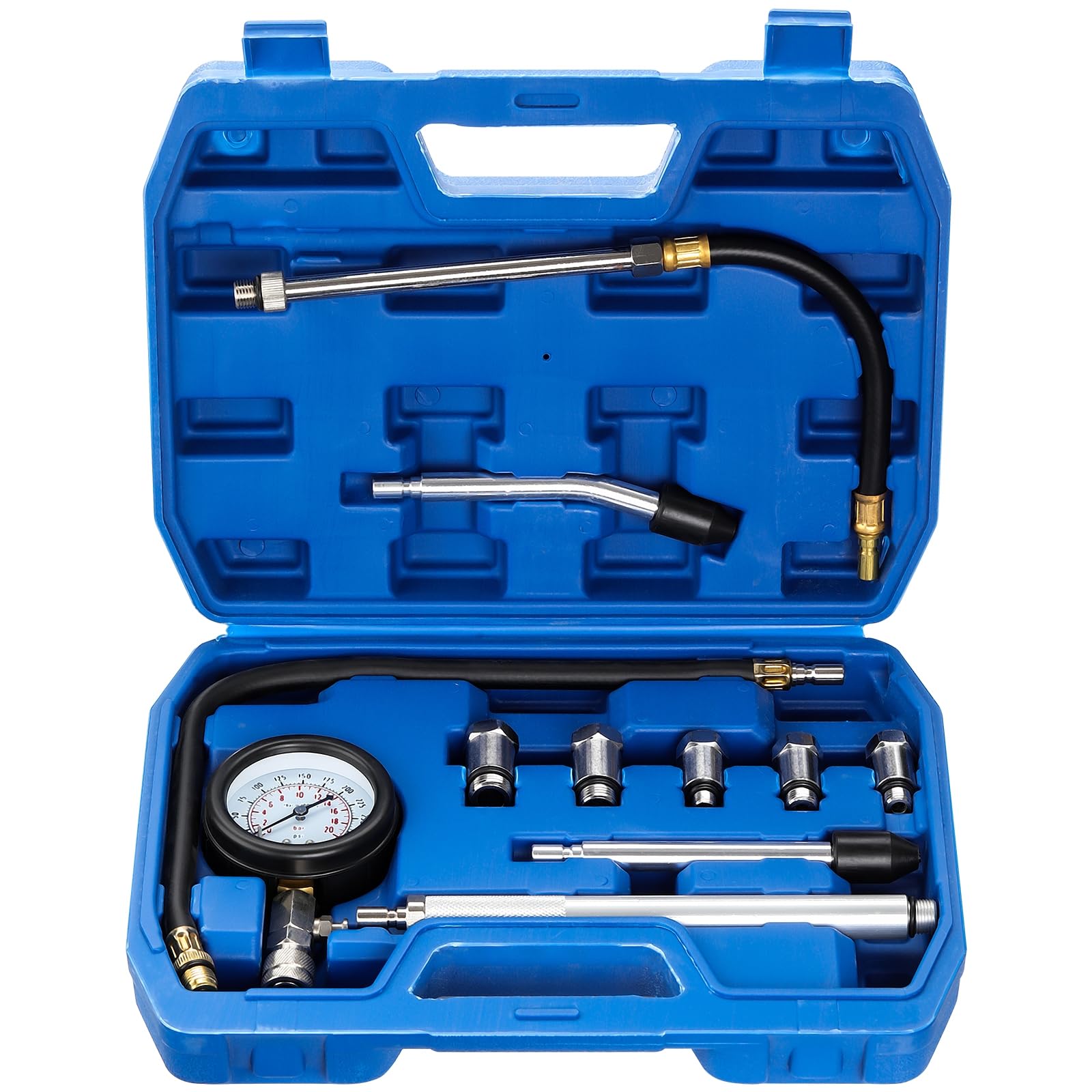 ISINEVER 10Tlg Kompressionstester Kompressionsmessgerät für Benzin und Diesel Motor öldruckprüfer Kfz Motorrad 0-20 bar oder 0-300 psi Meßgerät Drucktester M10 M12 M14 M16 M18 Kompression prüfen meßen ISINEVER 10Tlg Kompressionstester Kompressionsmessgerät für Benzin und Diesel Motor öldruckprüfer Kfz Motorrad 0-20 bar oder 0-300 psi Meßgerät Drucktester M10 M12 M14 M16 M18 Kompression prüfen meßen von ISINEVER
