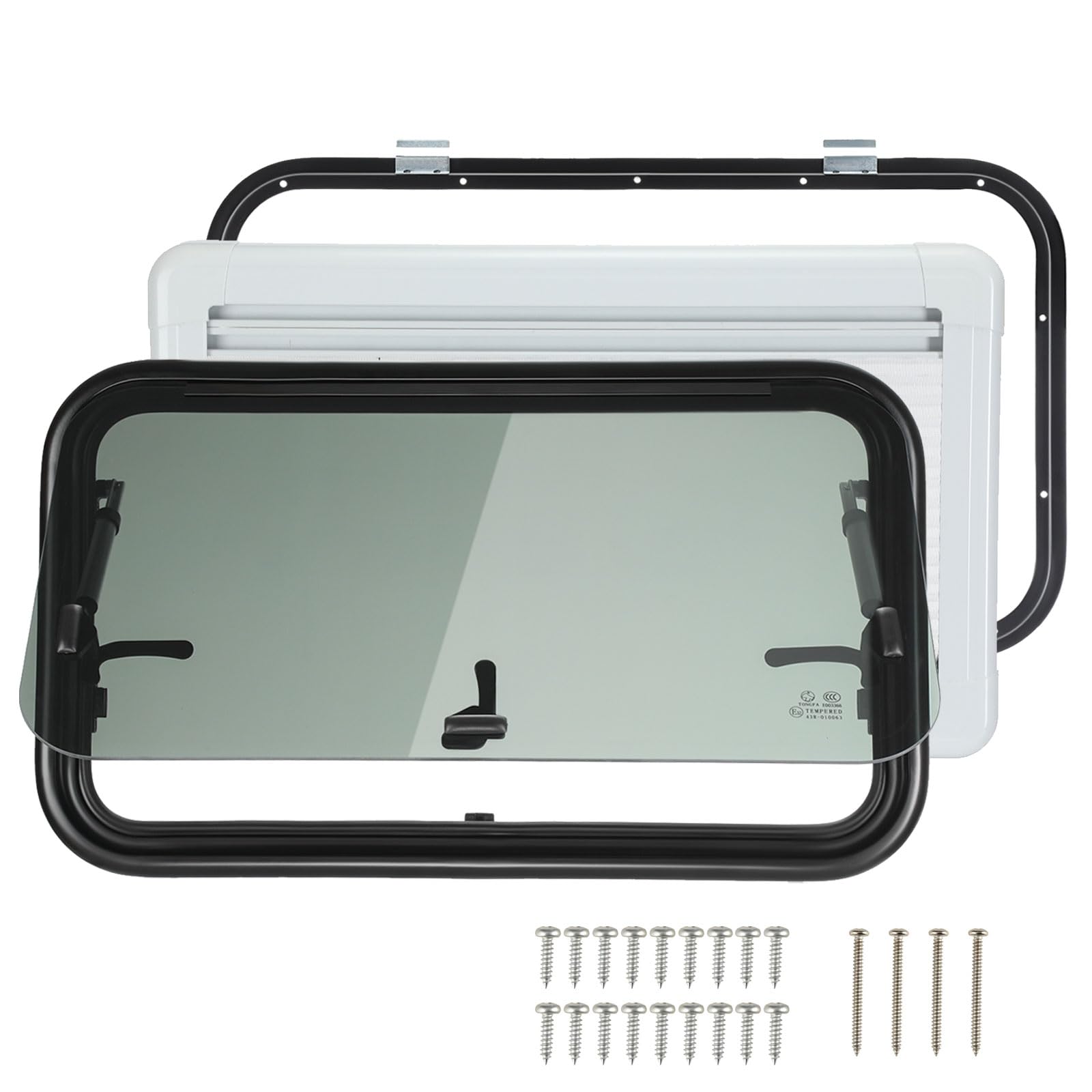 Wohnmobilfenster 800x500 mm Wohnwagen Fenster Ausstellfenster Wohnmobil Fenster RV Externes Push Fenster mit Fliegengitter und integriertem Rollo Fliegengitter Seitenfenster für RV Van Camper Wohnmobilfenster 800x500 mm Wohnwagen Fenster Ausstellfenster Wohnmobil Fenster RV Externes Push Fenster mit Fliegengitter und integriertem Rollo Fliegengitter Seitenfenster für RV Van Camper von ISINEVER