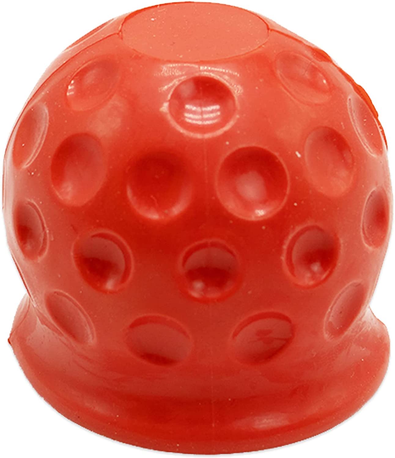 Universal 50mm Trailer Gummi Abschleppstange Ball Abdeckung, weiche Anhängevorrichtung Abdeckung schützen für LKW Anhänger Wohnwagen RV Auto (Rot) von ISKIP