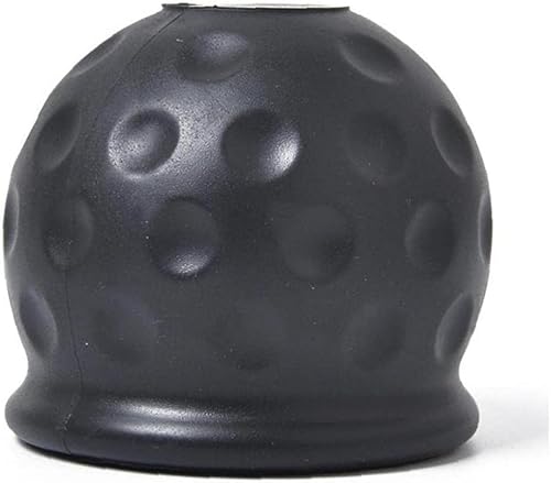 Universal 50mm Trailer Gummi Abschleppstange Ball Abdeckung, weiche Anhängevorrichtung Abdeckung schützen für LKW Anhänger Wohnwagen RV Auto (Schwarz) von ISKIP