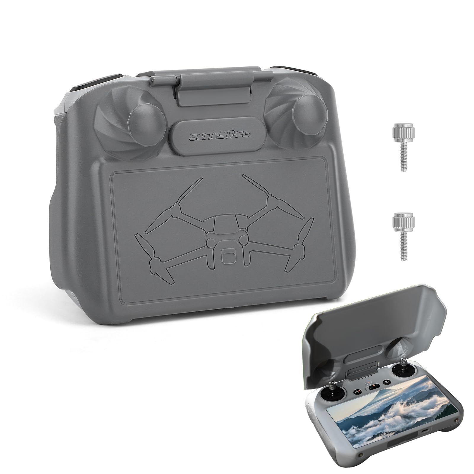 Mini 3 Pro RC Sun Hood Sonnenschutz, 2-in-1 Controller Schutzhülle Sonnenblende für DJI RC, DJI Mini 3 Pro RC Fernbedienungs Schutz Bildschirm Monitor Abdeckung Zubehör. Mini 3 Pro RC Sun Hood Sonnenschutz, 2-in-1 Controller Schutzhülle Sonnenblende für DJI RC, DJI Mini 3 Pro RC Fernbedienungs Schutz Bildschirm Monitor Abdeckung Zubehör. von ISOI
