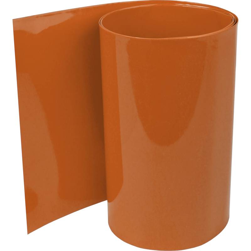 ISOLATECH PVC Schrumpfschlauch Meterware braun ohne Kleber Flachmaß 30mm (Ø19,1mm) 1 Meter Schrumpfverhältnis 2:1 Set zum Isolieren von 18650 Akku Batterien unbeschriftet (Ø19,1mm 1 Meter) von ISOLATECH