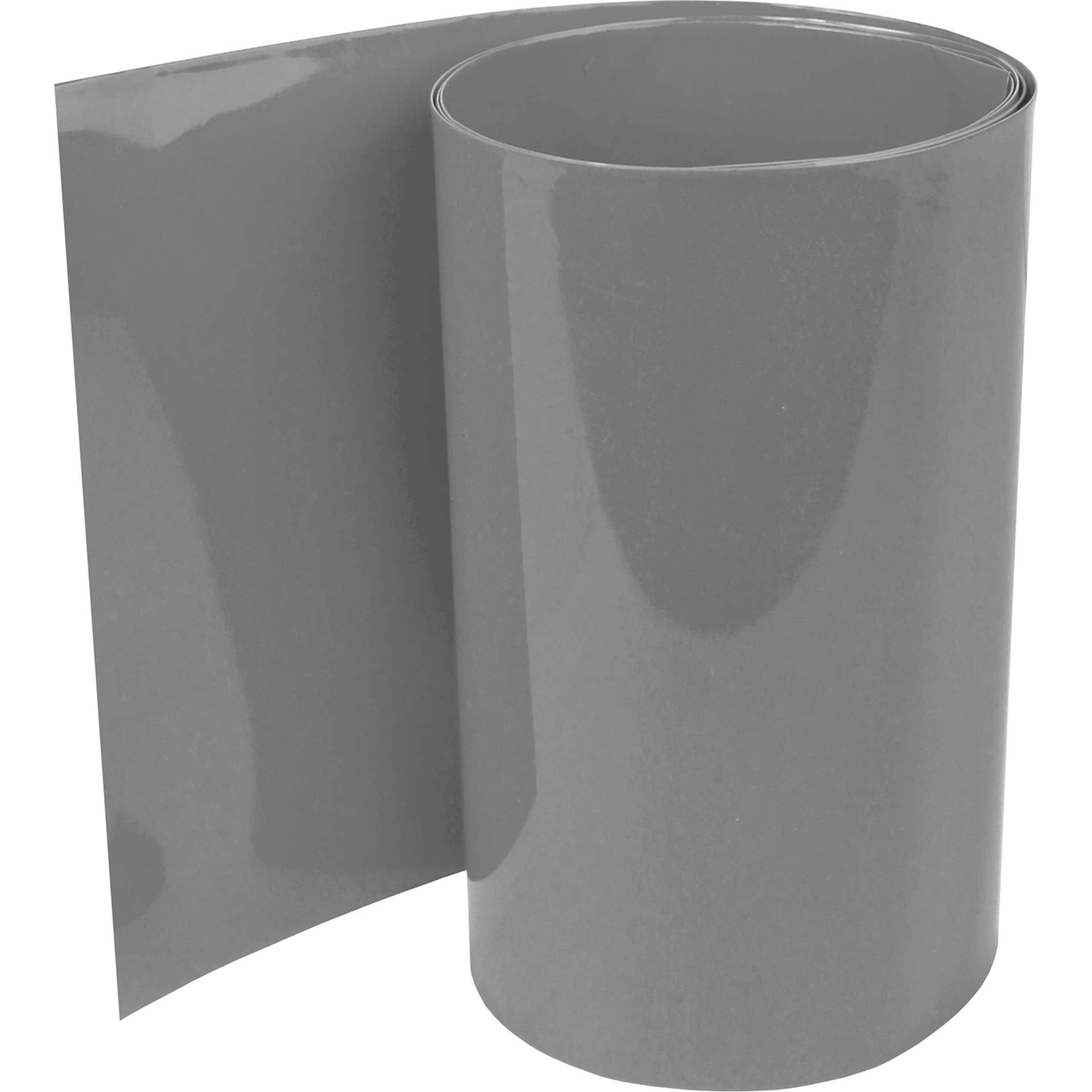 ISOLATECH PVC Schrumpfschlauch Meterware grau ohne Kleber Flachmaß 30mm (Ø19,1mm) 10 Meter Schrumpfverhältnis 2:1 Set zum Isolieren von 18650 Akku Batterien unbeschriftet (Ø19,1mm 10 Meter) von ISOLATECH
