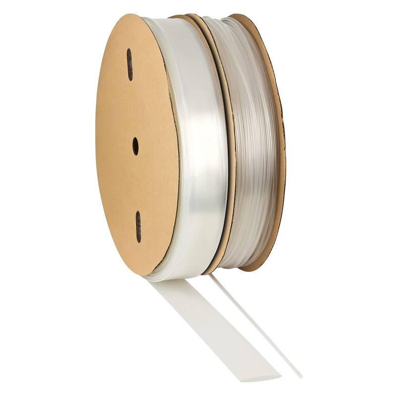 ISOLATECH Schrumpfschlauch Meterware transparent mit Kleber Ø32mm 5 Meter Schrumpfverhältnis 4:1 Set Polyolefin zum Isolieren von Kabel Lötverbindungen unbeschriftet (Ø32mm 5Meter) von ISOLATECH