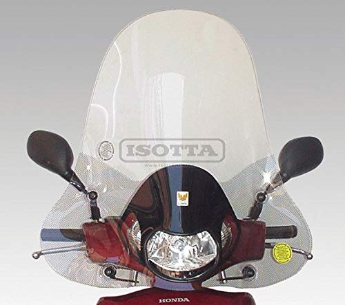 ISOTTA Windschutzscheibe mit Befestigungen, mittlerer Schutz mit Siebdruck gegen Sonnenbruch von ISOTTA