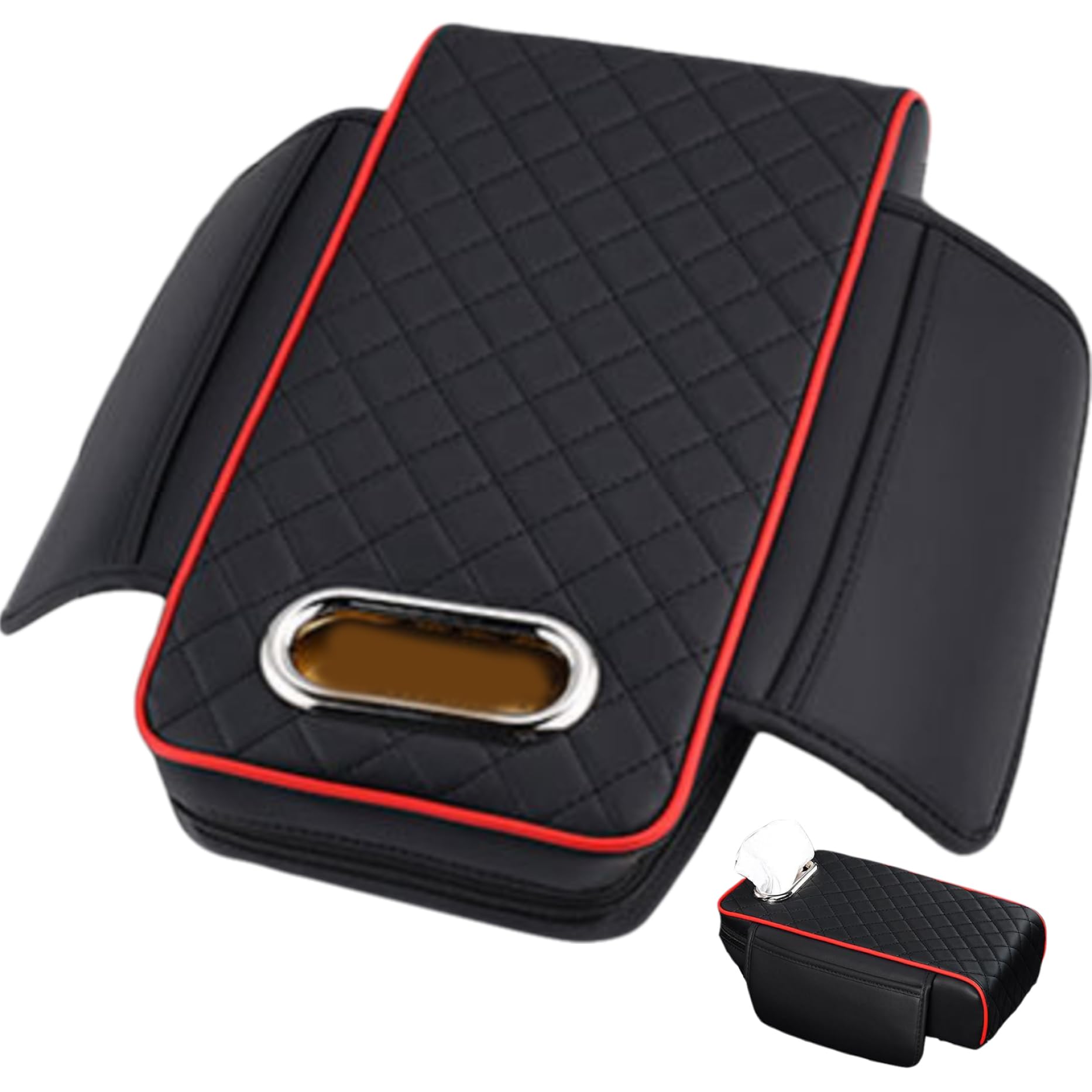 Auto Armlehnenkissen, weiche Leder -Auto Arm Ruhendeabdeckung, multifunktionale Armlehnenabdeckung mit Gewebebox -Loch und 2 Aufbewahrungsbeutel, Mittelkonsolen -Deckelarm Auto Armlehnenkissen, weiche Leder -Auto Arm Ruhendeabdeckung, multifunktionale Armlehnenabdeckung mit Gewebebox -Loch und 2 Aufbewahrungsbeutel, Mittelkonsolen -Deckelarm von ISOYTERO