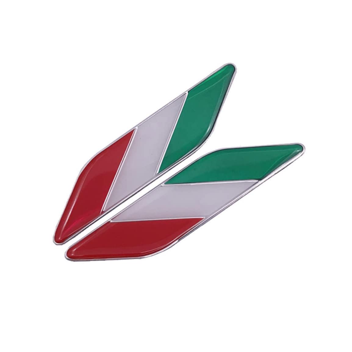 Nationalflagge Metall Aufkleber Italien Flaggen Auto Emblem Abzeichen 3D Blattzeichen Stoßfänger Abziehbilder 1Pair Nationalflagge Metall Aufkleber Italien Flaggen Auto Emblem Abzeichen 3D Blattzeichen Stoßfänger Abziehbilder 1Pair von ISOYTERO