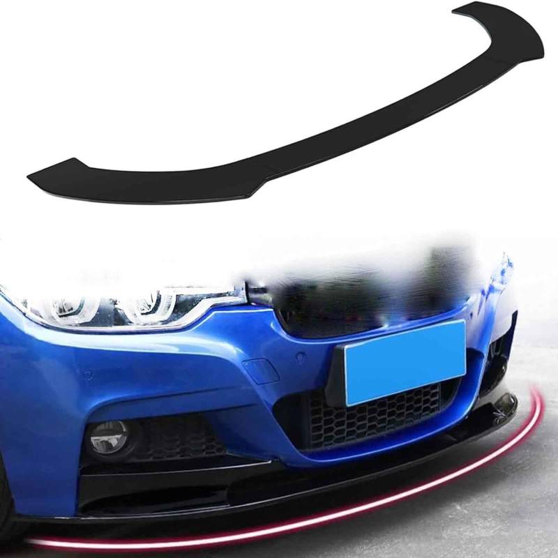 ISTOVO Auto Frontspoiler für Abarth 595 Competizione 2012-2022 2023, Stoßstange Lippe Front Spoiler, Tuning Auto zubehör,ShinyBlack von ISTOVO